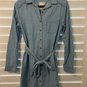 SO Light Blue Long Sleeve Dress